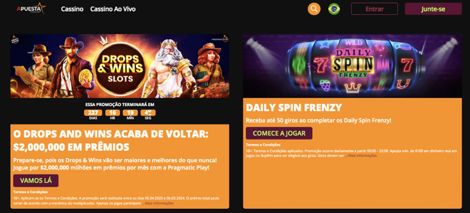 Um centro de jogos de slots online com muitos casinos famosos.